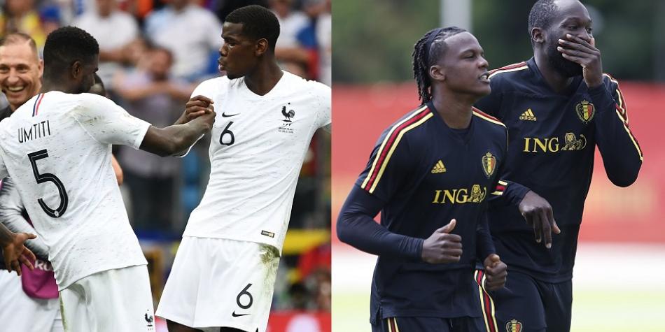 Umtiti y Pogba por Francia y Boyata y Lukaku por Bélgica