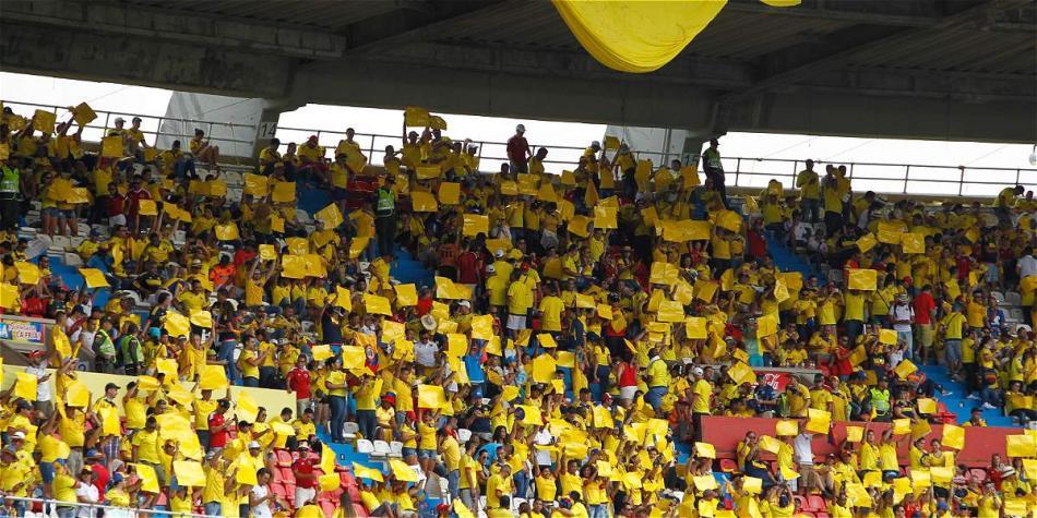 Boletas hinchas Colombia