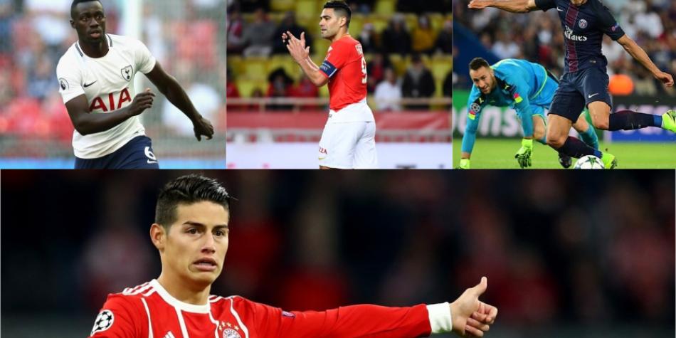 Colombianos en Champions Grupos y Sorteo