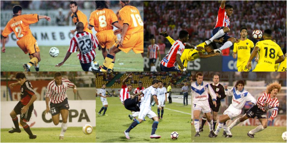 Junior contra clubes argentino