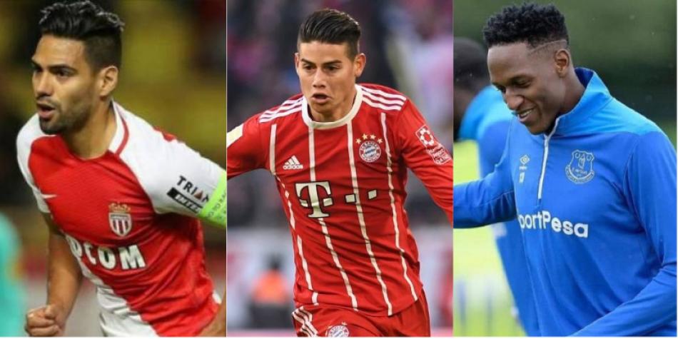 Falcao, James y Yerry Mina.