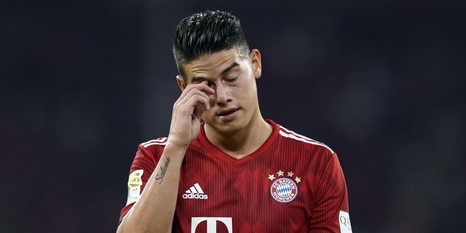 James Rodríguez mal en Bayern