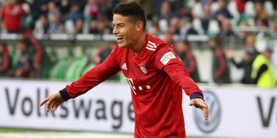 James Rodríguez gol Bayern