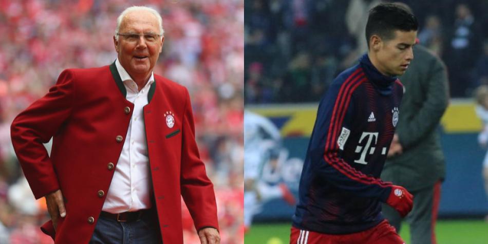 Franz Beckenbauer y James