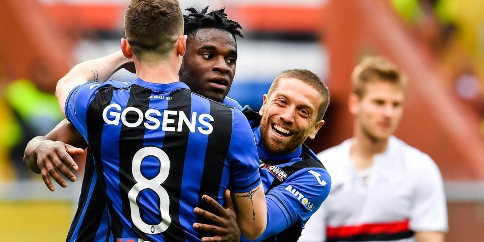 Duván Zapata gol Atalanta a Sampdoria