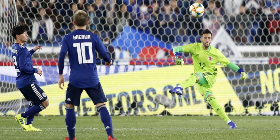 Camilo Vargas en Colombia vs Japón