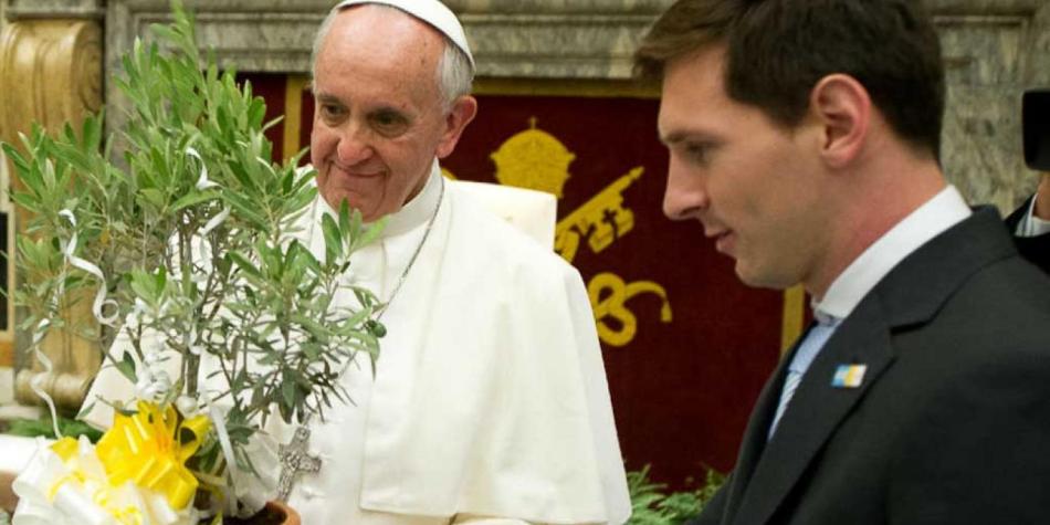 Papa Francisco y Lionel Messi