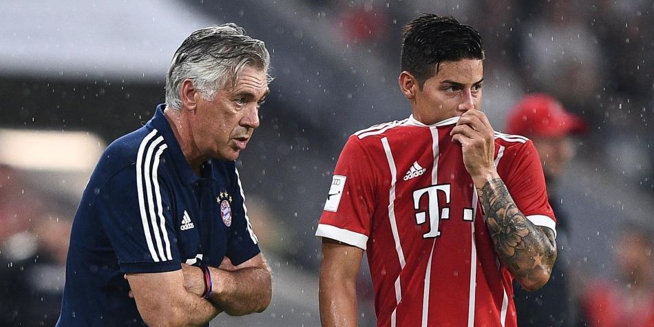 James y Ancelotti