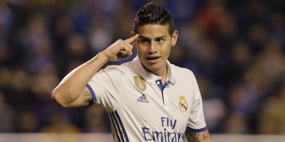 James Rodríguez tiene el 16 en Real Madrid