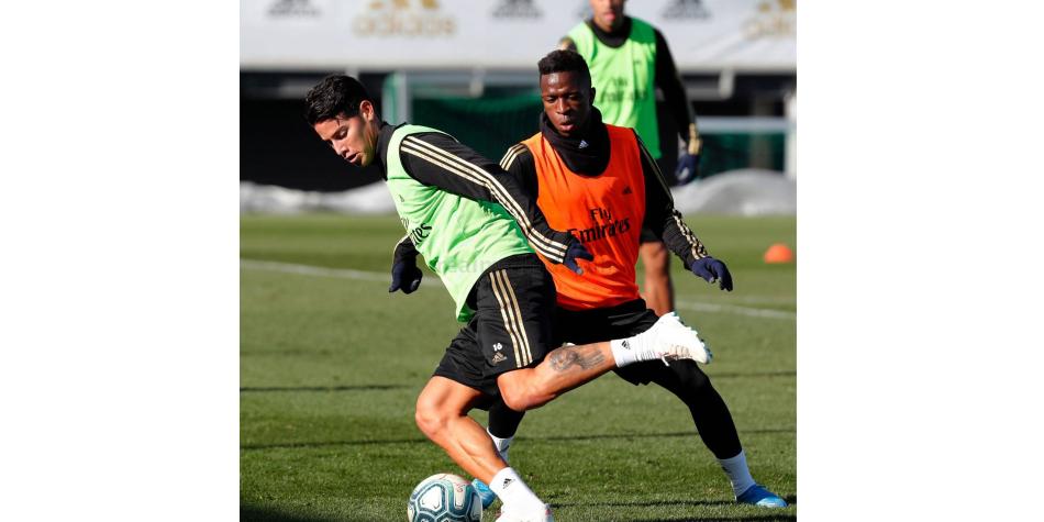 James entrenamiento Real Madrid