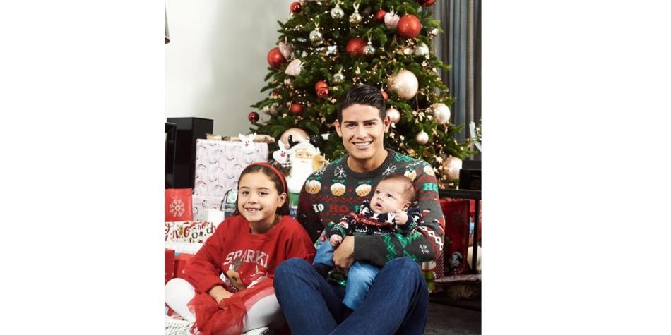 James Rodríguez y familia