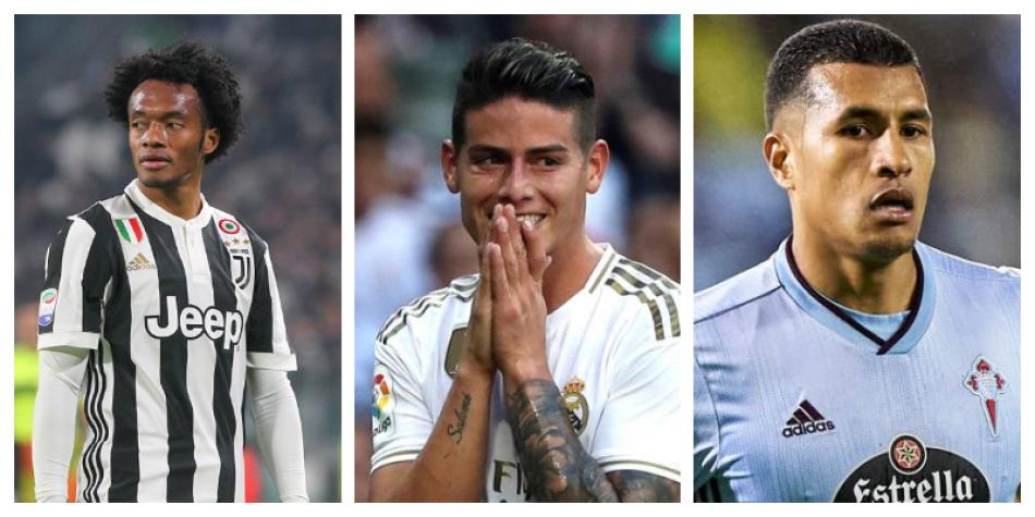 Jugadores de la Selección Colombia