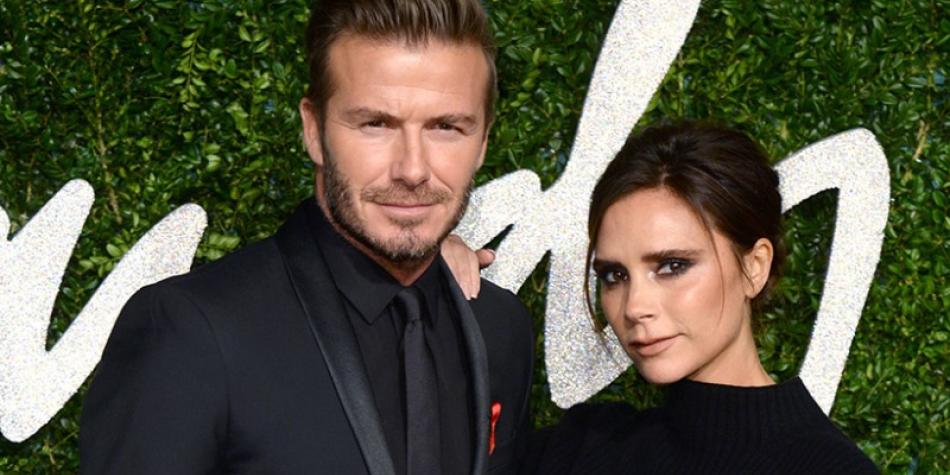 David Beckham y su esposa Victoria