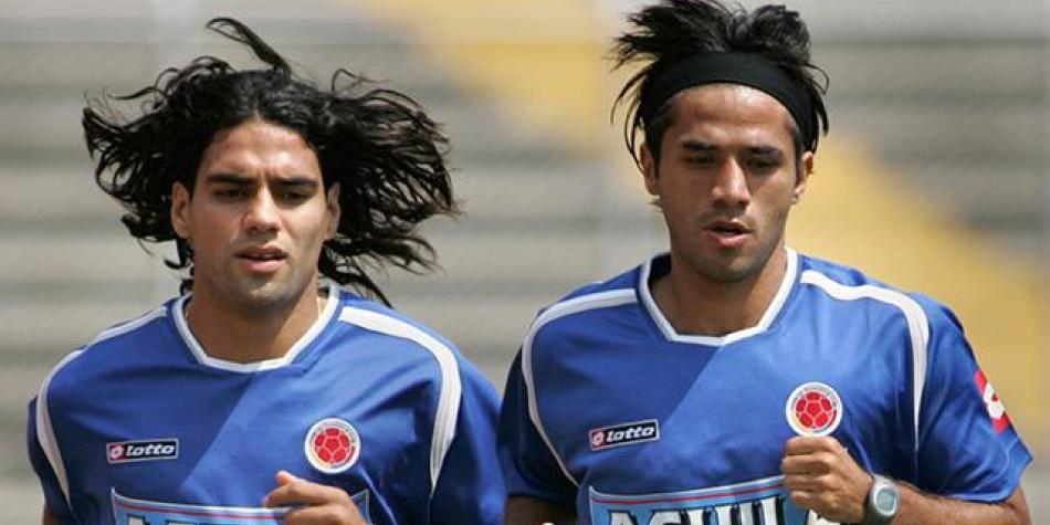 Falcao y Fabián Vargas