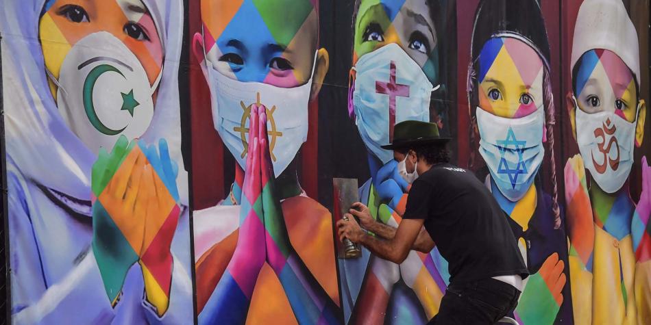 Grafitis sobre coronavirus en el mundo