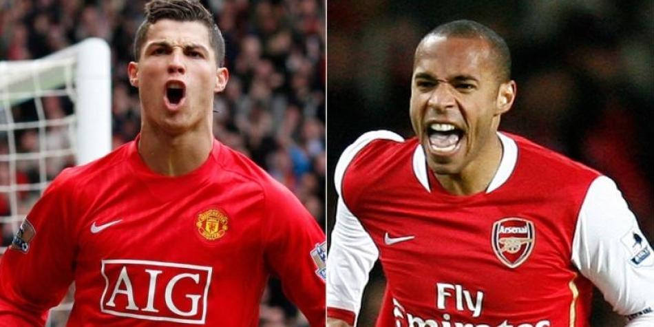 Cristiano Ronaldo y Thierry Henry