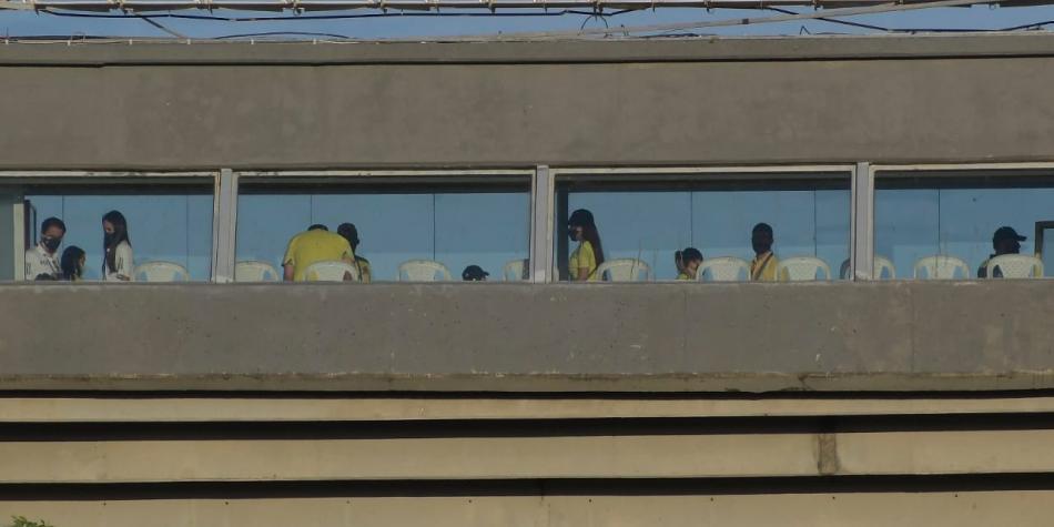 Hinchas en el Metropolitano