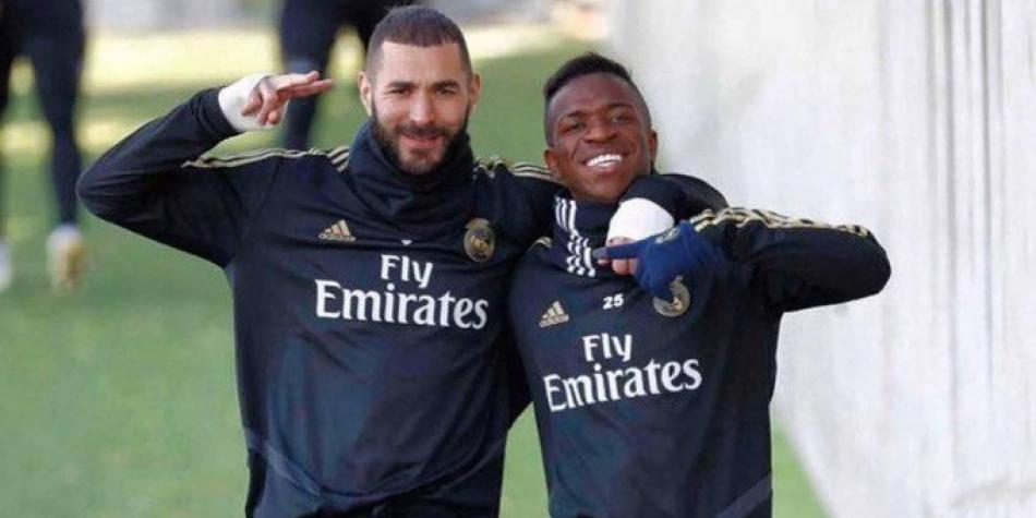 Benzema y Vinicius Jr