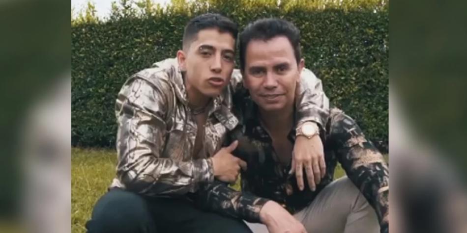 Jhonny Rivera y su hijo Andy Rivera