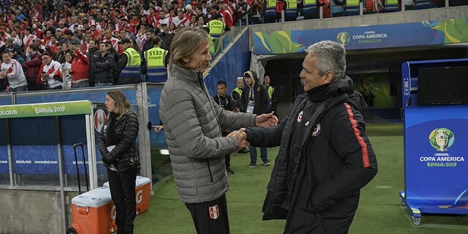 Ricardo Gareca y Reinaldo Rueda