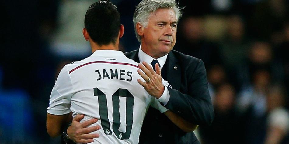 James y Ancelotti