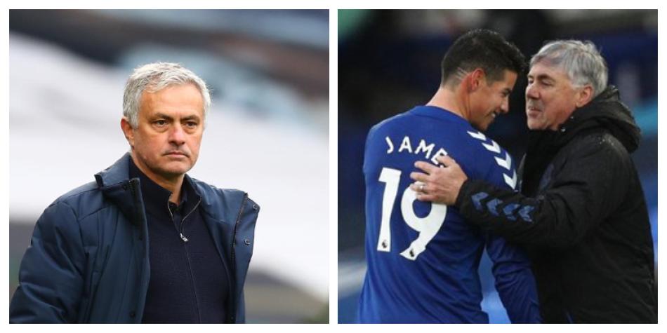 Mourinho, James y Ancelotti