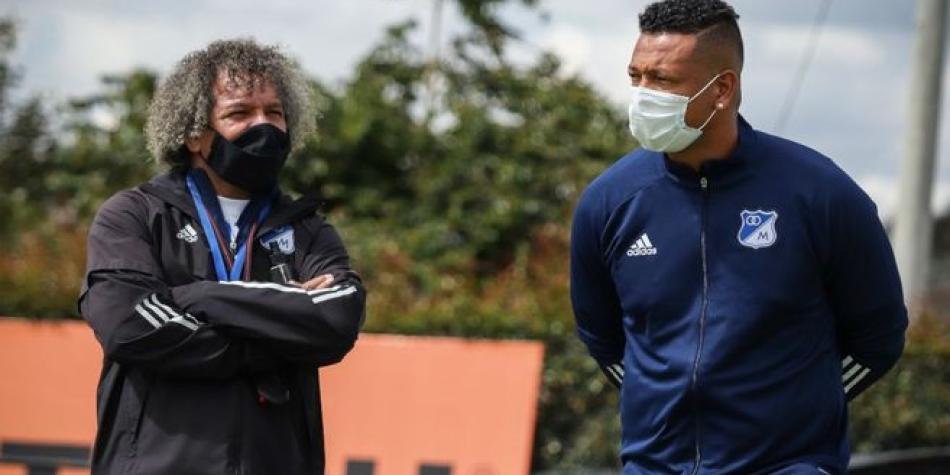 Alberto Gamero y Fredy Guarín
