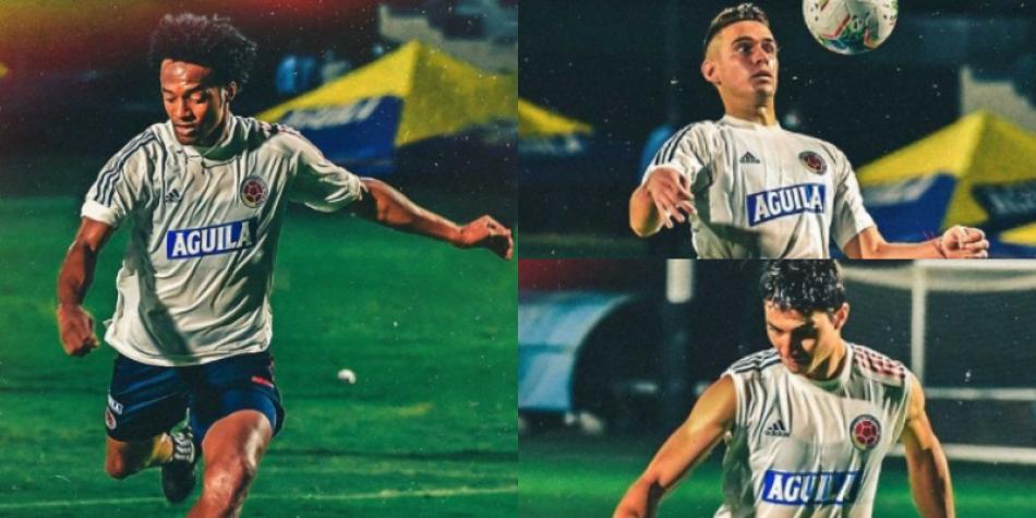 Cuadrado, Borré y Medina, Selección Colombia