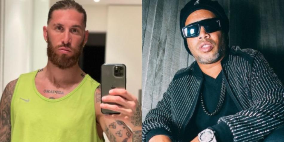Ronaldinho y Sergio Ramos