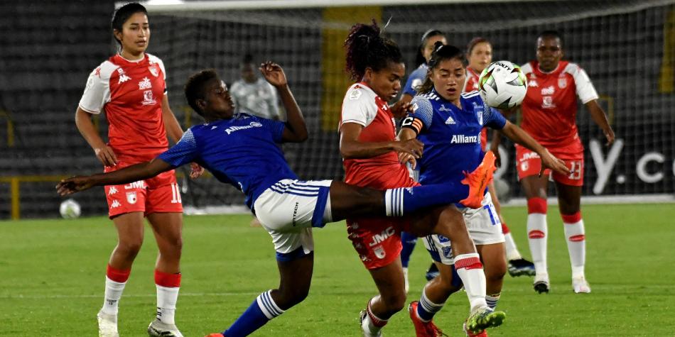 Millonarios vs Santa Fe Femenino.
