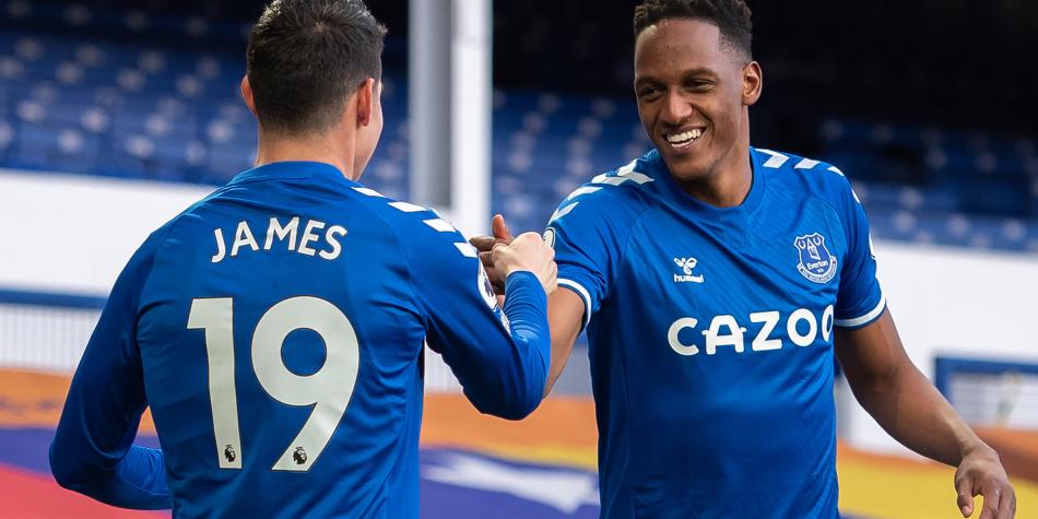 James Rodríguez y Yerry Mina