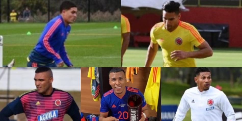 Falcao, Quintero, Montero, Martínez, Mejía