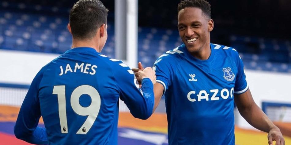 James Rodríguez y Yerry Mina