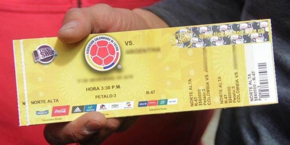 Entradas para partido de Colombia
