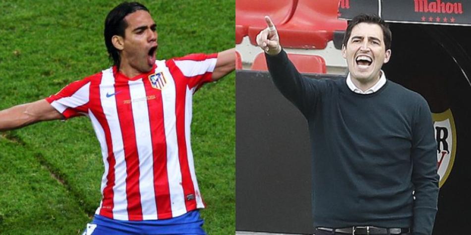 Falcao García y Andoni Iraola