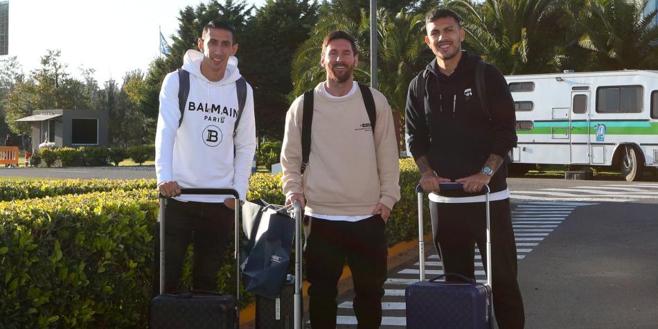 Di María, Messi y Paredes
