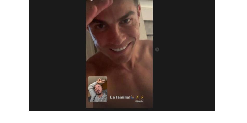 Cristiano Ronaldo y J Balvin