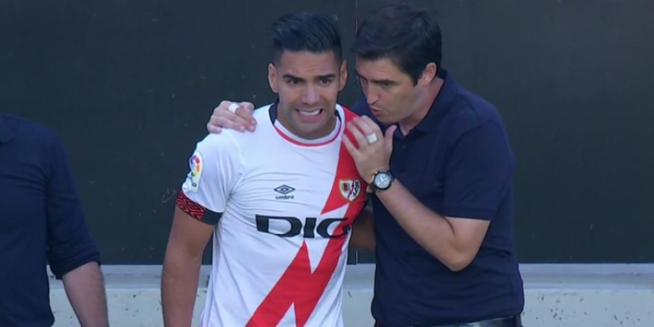 Falcao García y Andoni Iraola