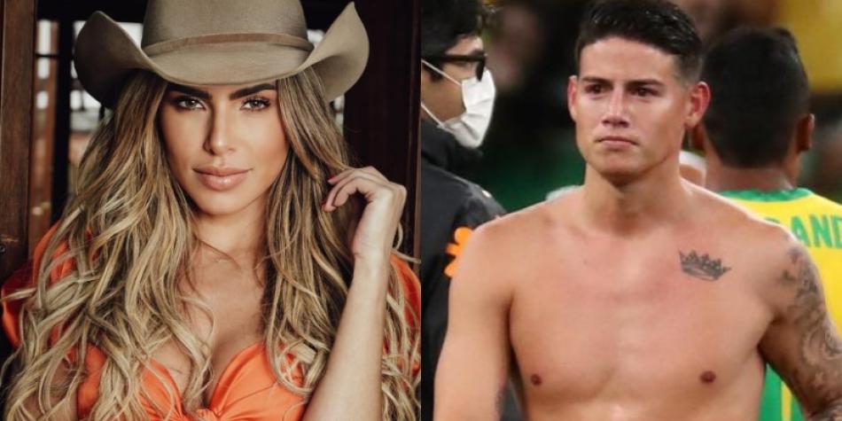 Erika Schneider y James Rodríguez