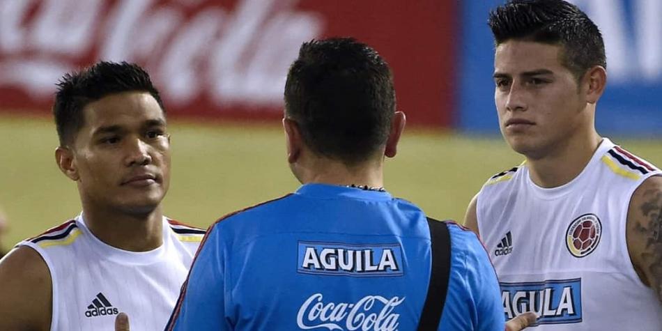Teófilo Gutiérrez y James Rodríguez