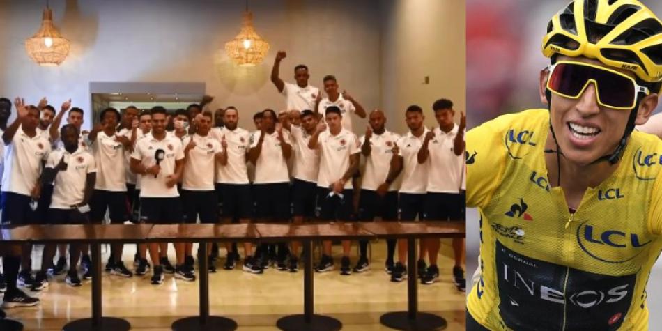 Mensaje de Selección Colombia a Egan Bernal