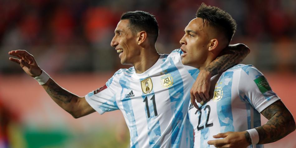 Di María y Lautaro Martínez