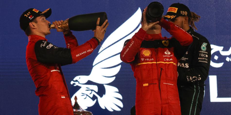 Charles  Leclerc y Carlos Sainz
