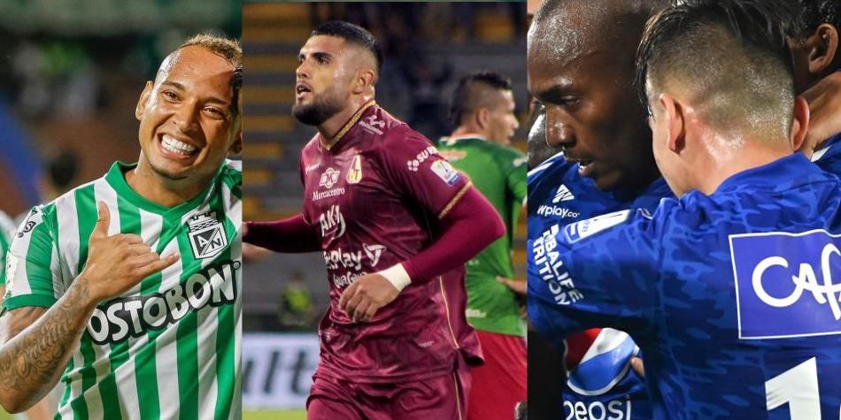 Nacional, Tolima, Millonarios