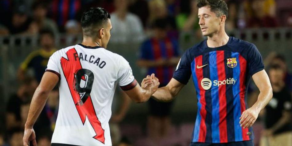Falcao García y Robert Lewandowski