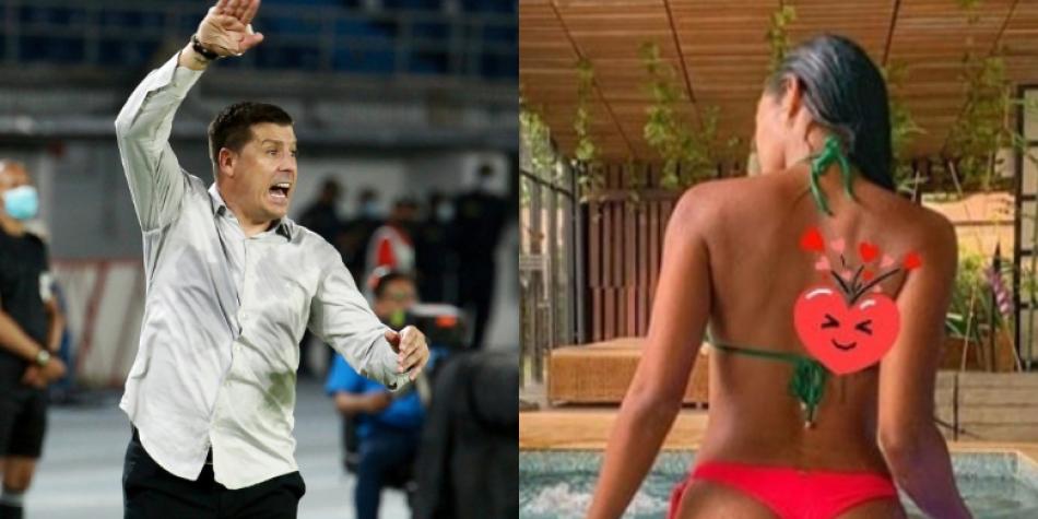 Juan Cruz Real y su novia