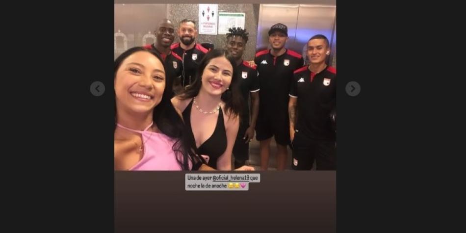 Polémica foto de jugadores de Santa Fe