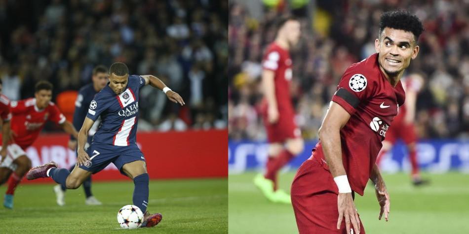 Kylian Mbappé y Luis Díaz
