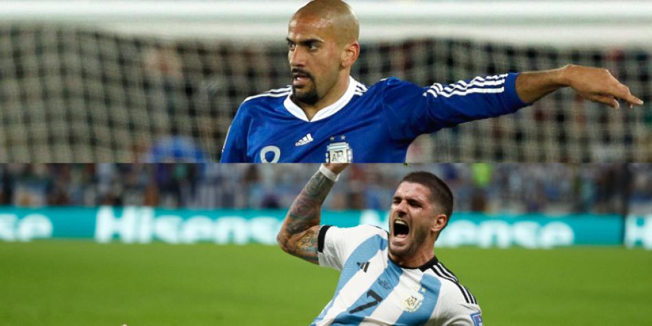 Juan Sebastián Verón y Rodrigo de Paul