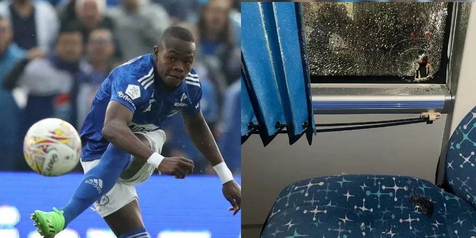 Agresión a bus de Millonarios
